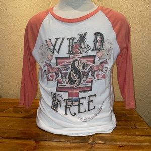 Wild & Free 3/4 Sleeve